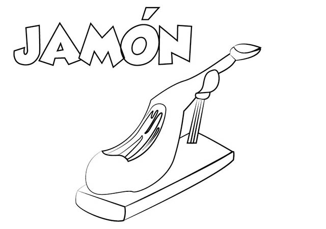 Dibujo Jamón